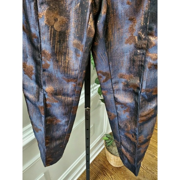 H & M Women's Multicolor Polyester Mid Rise Straight Legs Casual Pants Size 6 - Picture 4 of 12